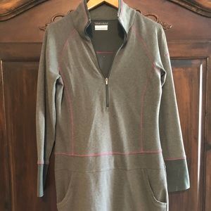 Columbia Large gray with pink piping dress